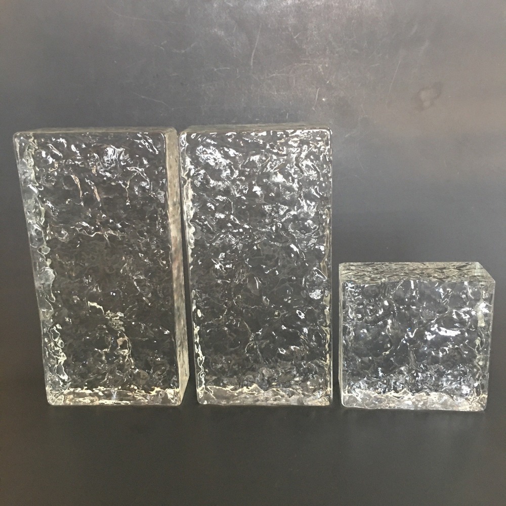 Modern Textured Glass Decor Glass Blocks Transparent Ice Crystal Textural Glass - Picture 8 of 13